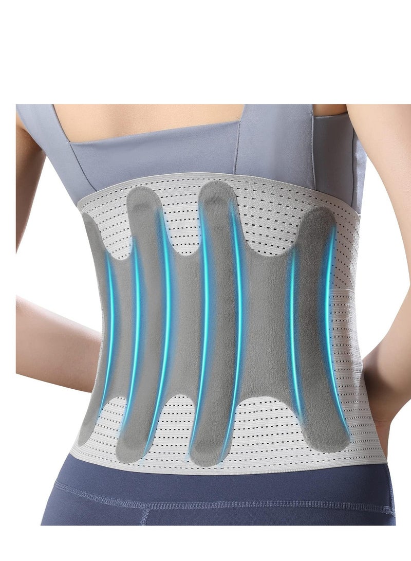 Zikra Back Brace for Women Men, Lower Back Pain Relief, Close-fitting Breathable Back Support Belt for Daily Chores, Adjustable Lumbar Support Belt for Scoliosis, Herniated Disc, Back Pain - Image 1