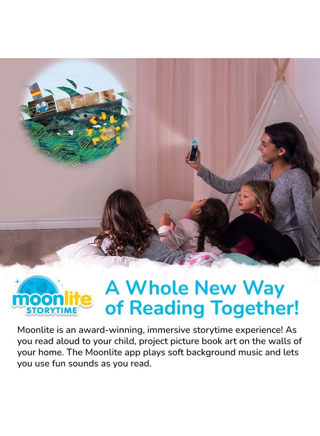 مونليت جهاز عرض قصصي صغير للأطفال، 10 كتب قصصية قبل النوم لبط مطاطي صغير مع تأثيرات صوتية ممتعة، كتب قصصية رقمية للأطفال، جهاز عرض قصصي غامر للأطفال - Image 3