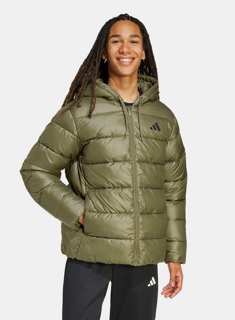 Adidas Essentials Climawarm Synthetic Down Puffer Hooded Jackets - Image 1
