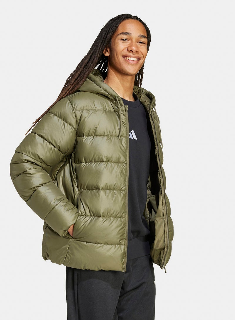 Adidas Essentials Climawarm Synthetic Down Puffer Hooded Jackets - Image 3
