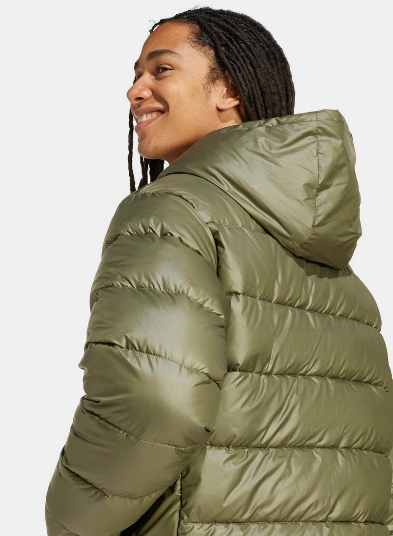 Adidas Essentials Climawarm Synthetic Down Puffer Hooded Jackets - Image 5