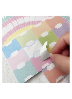 SYOSI Thickened Handwritten Page Markers, 420 Pcs Color Index Classification Label With 12 Colors, 35 Sheet Self-Adhesive Sticky Note Tags, Colors Adhesive Page Index Tabs Flags for Diary Notebook Bookmark  - Image 3