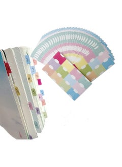 SYOSI Thickened Handwritten Page Markers, 420 Pcs Color Index Classification Label With 12 Colors, 35 Sheet Self-Adhesive Sticky Note Tags, Colors Adhesive Page Index Tabs Flags for Diary Notebook Bookmark  - Image 1