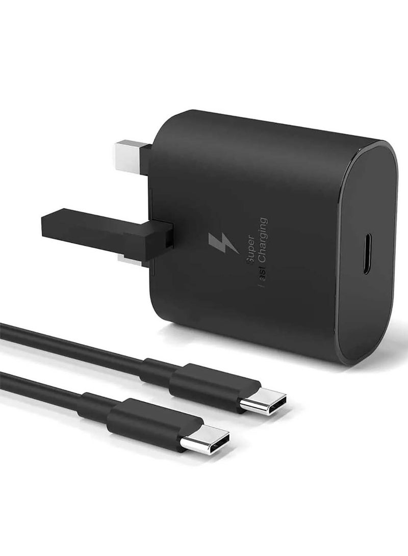 CubeG 45W Super Fast Charger For Samsung ,Wall Charger Type C Plug with USB C Cable Compatible With Samsung Galaxy S24 Ultra/S24 Plus/S23 FE/S24/S22/S21 S20 A54 A25 A15 A05S A53 A34 A23 5G and More - Image 1