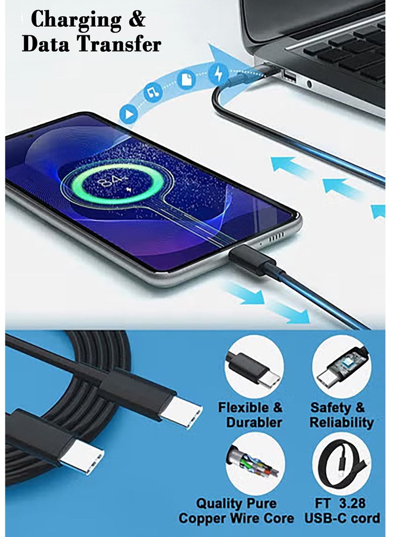 CubeG 45W Super Fast Charger For Samsung ,Wall Charger Type C Plug with USB C Cable Compatible With Samsung Galaxy S24 Ultra/S24 Plus/S23 FE/S24/S22/S21 S20 A54 A25 A15 A05S A53 A34 A23 5G and More - Image 3