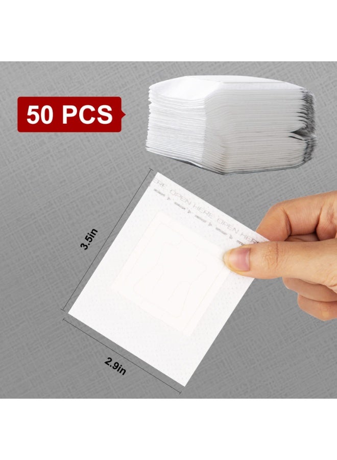50 قطعة من أكياس تصفية القهوة المحمولة بتصميم الأذن المعلقة، أكياس ورقية لتصفية القهوة بالتنقيط للاستخدام مرة واحدة، مرشح قهوة صب اليدوي متوافق مع مجموعة واسعة من أكواب وأدوات القهوة - Image 4