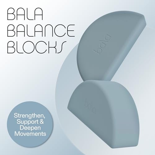 Bala Balance Blocks 2 Pack, Yoga Blocks for Working Out, (Sea) - Semi-Circular Yoga Accessories for Stretching & Exercise - Yoga Equipment for Home Workout - Yoga Block Essentials for Women & Men - Image 2