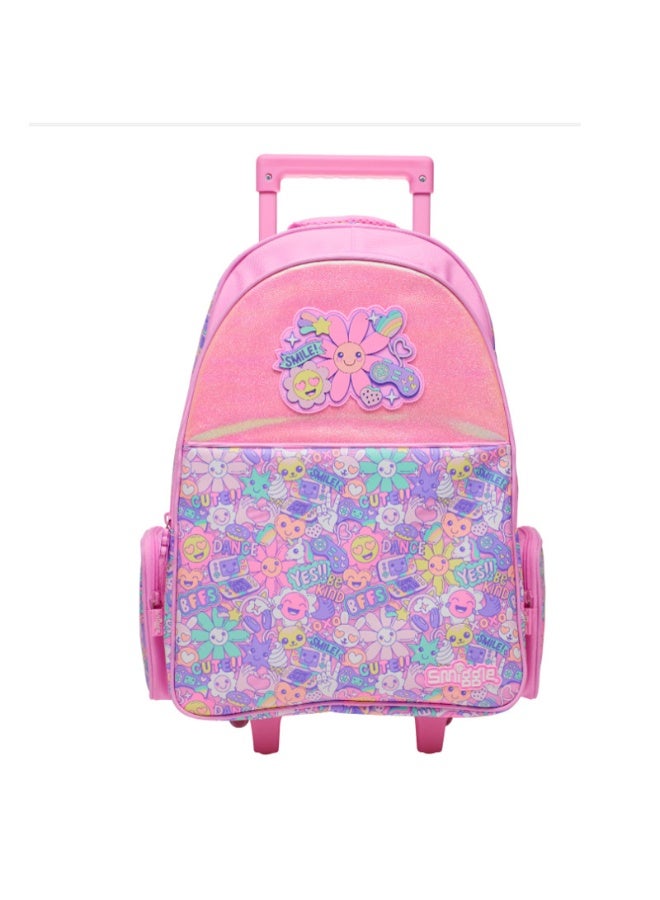 Smiggle Large Capacity Cartoon Rolling Backpack from Australia