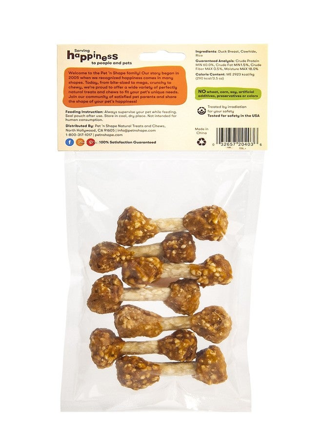Pet 'n Shape Duck 'n Rice Dumbbells Dog Treats - 3 Ounce - Image 2