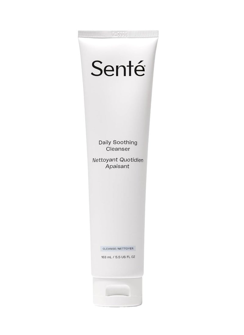 SENTÉ - Sente Daily Soothing Facial Cleanser For Dry and Sensitive Skin - Gently Removes Oil, Impurities and Makeup - with Vitamin E - 5.5 Fl Oz - Image 1
