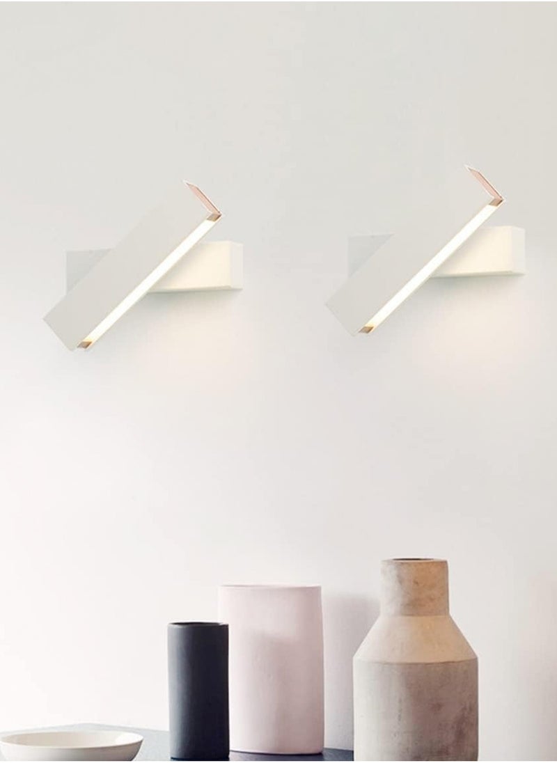 LOOPITYS Warm light (3000K)-Wall Light LED Wall Sconce Modern Simple Bedside Light 270° Rotatable Wall Lantern Wood Wall Mounted Light Home Ceiling Wall Sconce Compatible with Living Room Home Bedside Decor Lamp  - Image 5