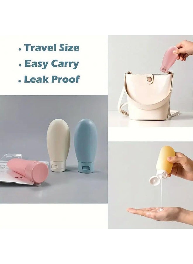 Travel Toiletry Bottles Travel Containers for Toiletries, Leak Proof Portable Toiletry Container Set, Clear PET Flight Size Cosmetic Containers for Lotion, Shampoo, Cream, Soap, Set of 11 - Image 4