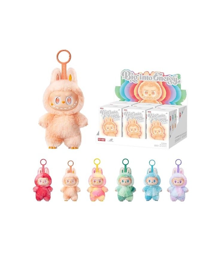 Pop Mart LABUBU The Monsters Big into Energy Series-Vinyl Plush Pendant Blind Box, 6PCs Blind Box Figures  - Image 1