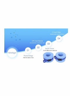 KASTWAVE Foam Swim Aquatic Cuffs,Exercise Cuffs Water Aerobics Float Ring Fitness Exercise Set, Ankles Arms Belts with Quick Release Buckle for Swim Fitness Training Set of 2  - Image 3