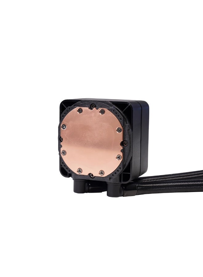 أداتا مبرد سائل لوحدة المعالجة المركزية XPG TRITON II 360SE ARGB، نظام تبريد مائي متكامل 360 مم - استهلاك طاقة 300 واط، متوافق مع معالجات Intel LGA 1851/1700/1200 و AMD AM5/AM4، إضاءة AURA Sync RGB - Image 4