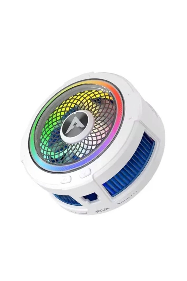 بيفا Piva B2 Ultra-Strong Magnetic Semiconductor Cooling fan with clamp for phones, fast cooling LED RGB - Image 1