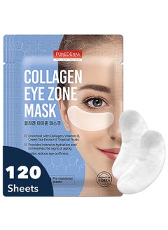 Purederm Deluxe Collagen Eye Mask Collagen Pads For Women 4 Pack Of 30 Sheets/Natural Eye Patches With Antiaging And Wrinkle Care Properties/Help Reduce Dark Circles And Puffiness  - Image 1