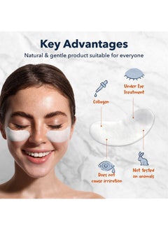Purederm Deluxe Collagen Eye Mask Collagen Pads For Women 4 Pack Of 30 Sheets/Natural Eye Patches With Antiaging And Wrinkle Care Properties/Help Reduce Dark Circles And Puffiness  - Image 2