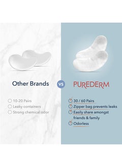 Purederm Deluxe Collagen Eye Mask Collagen Pads For Women 4 Pack Of 30 Sheets/Natural Eye Patches With Antiaging And Wrinkle Care Properties/Help Reduce Dark Circles And Puffiness  - Image 5