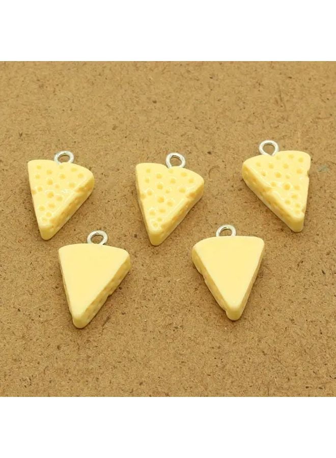 Triangle Cheese Resin Charms For DIY Jewelry Making Keychains And Bag Accessories - Image 5