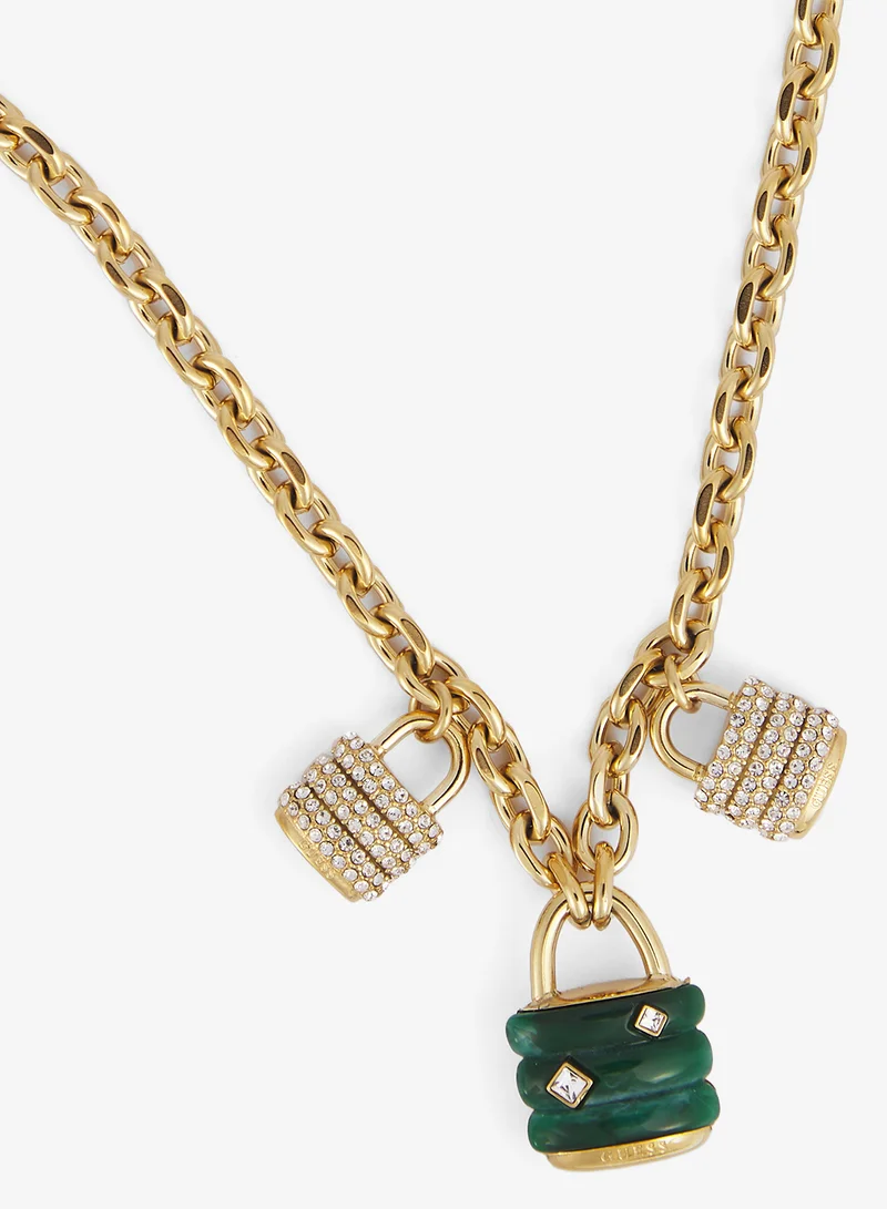 جس Guess My Secret Non-Logo Necklace