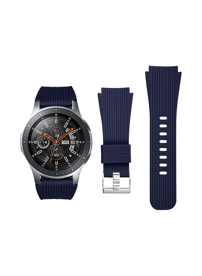 Perfii Solid Silicon Replacement Band For Samsung Galaxy Watch Dark Blue - Image 1