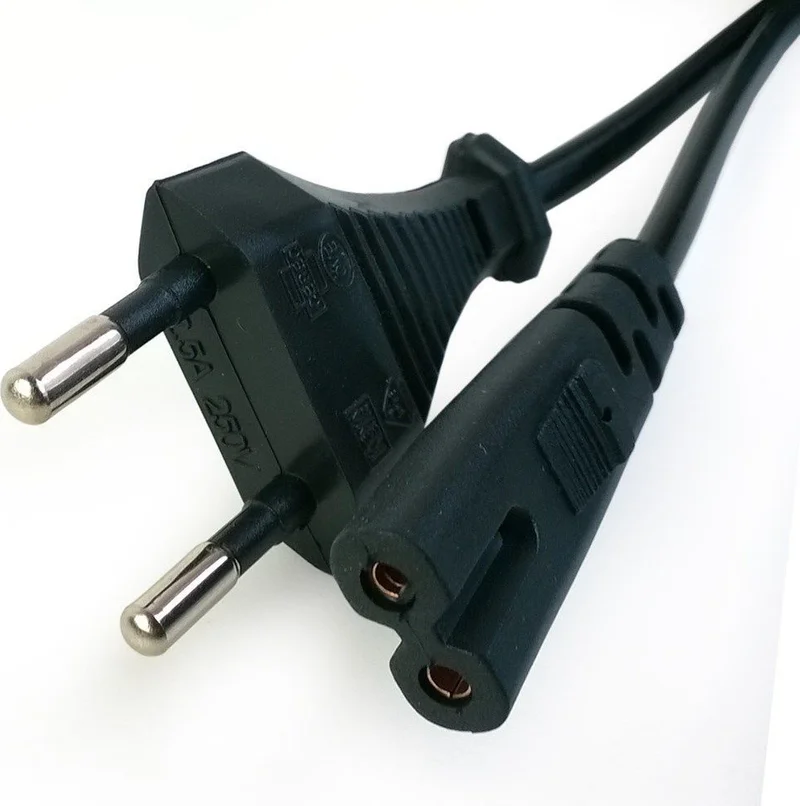 Moonkip Tape Power Plug Ceyran Notebook Adapter TV Power Cable 1.5 M 2.5A 250V