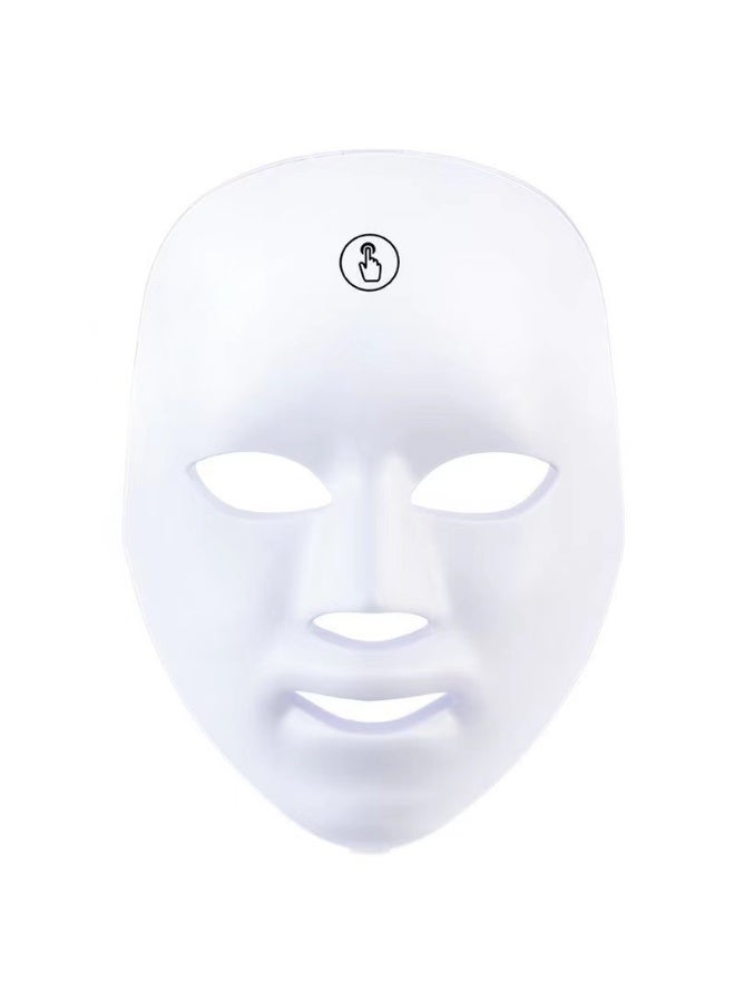 7 Color LED Photon Therapy Face Mask Silicone Home Beauty Device with Infrared Light Therapy Anti Aging Wrinkle Removal Acne Treatment Skin Rejuvenation and Brightening Facial Mask - Image 2