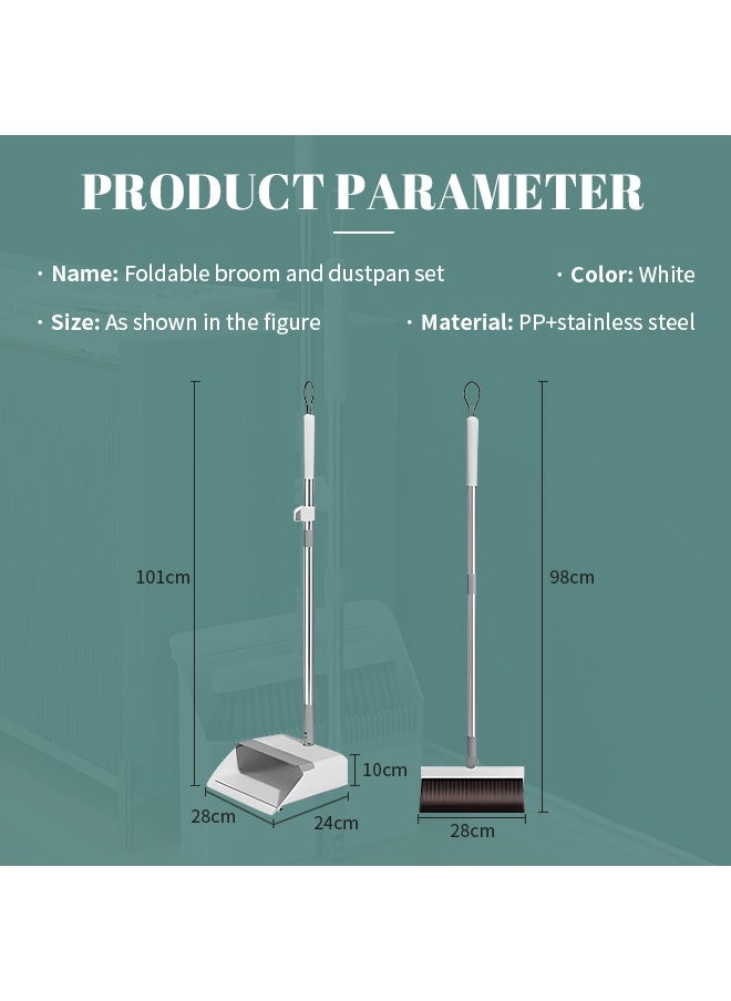 Generic - Efficient Cleaning Broom and Dustpan Set, Multifunctional Floor Cleaning Tools, Suitable for Home and Office Cleaning - Image 1