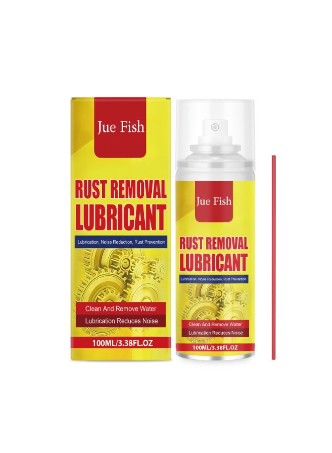 Jue Fish Rust Removal Lubricant Spray, 100ml Multi-Purpose Rust Remover, Lubricant and Anti-Corrosion Spray for Metal Parts, Bolts, and Tools - Image 1