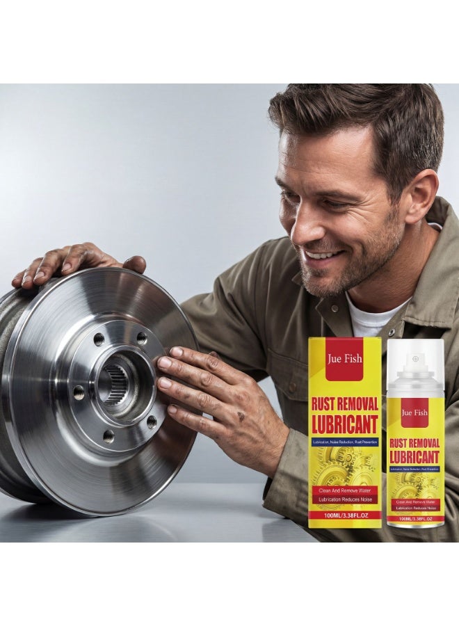 Jue Fish Rust Removal Lubricant Spray, 100ml Multi-Purpose Rust Remover, Lubricant and Anti-Corrosion Spray for Metal Parts, Bolts, and Tools - Image 2