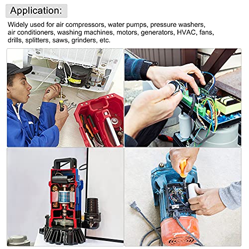 MECCANIXITY CBB60 Run Capacitor 12uF 250V AC 2 Wires 50/60Hz Cylinder Motor Running Capacitor 73x38mm for Air Compressor Water Pump - Image 5