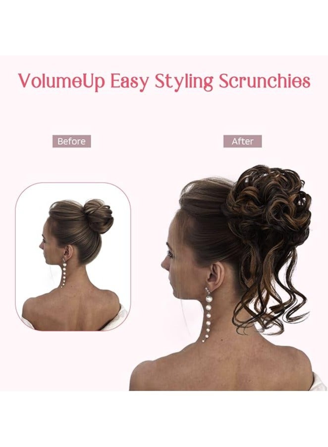 فوضوي كعكة الشعر قطعة ، أشعث أوبدو مع المحلاق الشعر كعكة ملحقات متموجة مجعد الشعر التفاف ذيل حصان آدمي توك شعر للنساء - Image 5