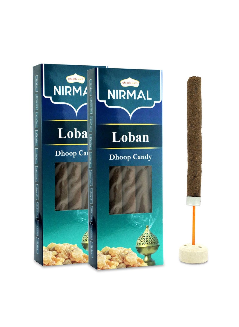 Shubhkart Shubhkart Nirmal Loban Dhoop Candy 10N (Pack of 2) Natural Organic Dual Fragrance Dry Dhoop Stick for Pooja, Meditation, Festivals and Spiritual Events (10N x 2)  - Image 1