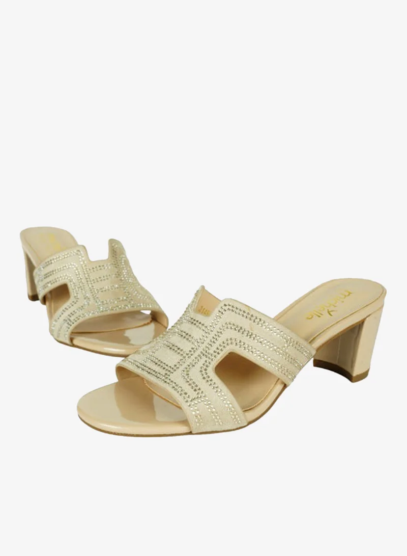 Michelle Morgan 092-2664 Michelle Morgan Ladies Block Heel 314RJ19A Gold