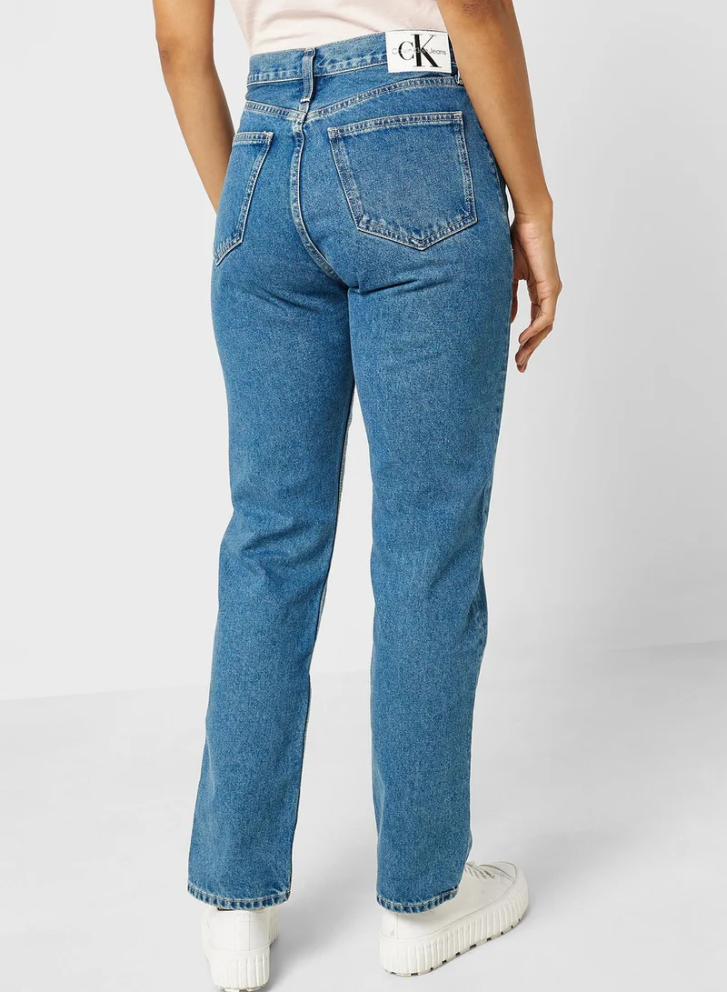 Calvin Klein Jeans High Waist Straight Jeans