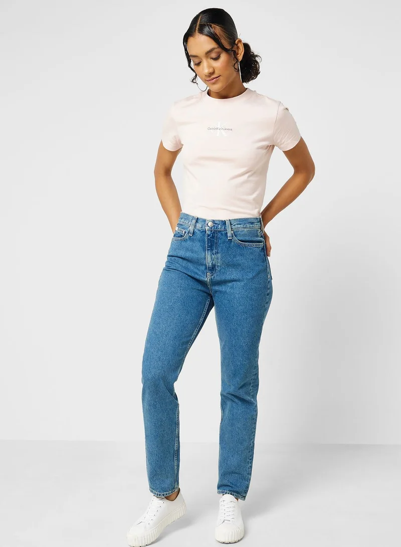 Calvin Klein Jeans High Waist Straight Jeans