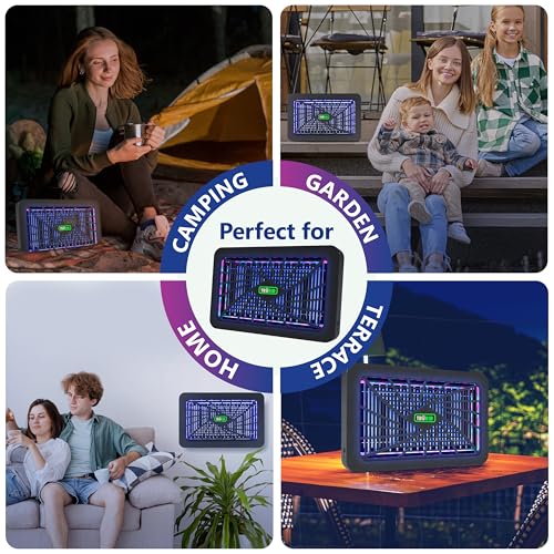 TRURID Bug Zapper Indoor, Electric Mosquito Zapper, Fly Traps (UV-A LED), Indoor Mosquito Killer, Effective Fly Zapper for Homes, Offices, and Patios - Image 3