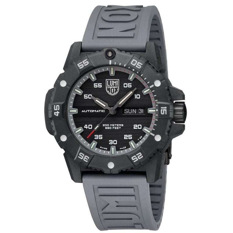 Luminox XS.3862 Men's Master Carbon Seal Grey Rubber Strap Watch - Image 3
