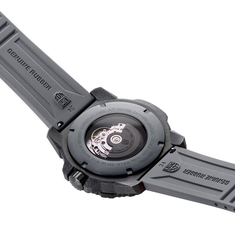 Luminox XS.3862 Men's Master Carbon Seal Grey Rubber Strap Watch - Image 4
