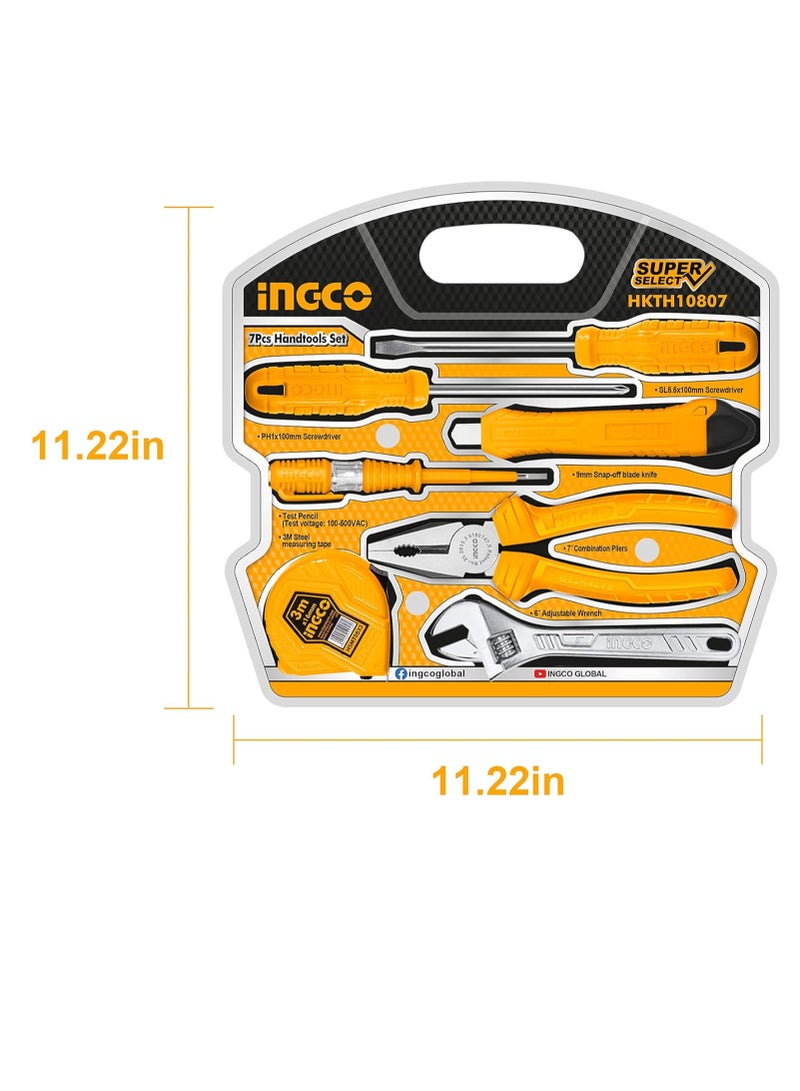 إنجكو مجموعة أدوات يدوية من INGCO، 7 قطع - HKTH10807 - Image 3