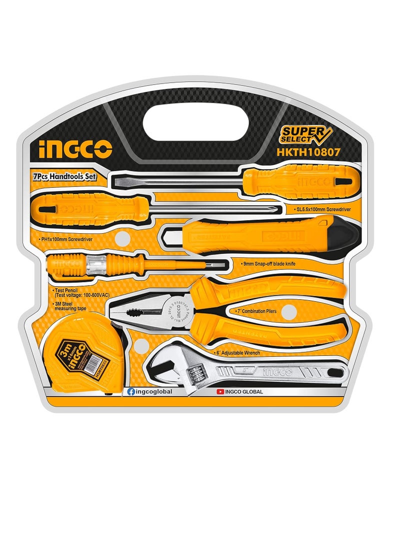 إنجكو مجموعة أدوات يدوية من INGCO، 7 قطع - HKTH10807 - Image 1