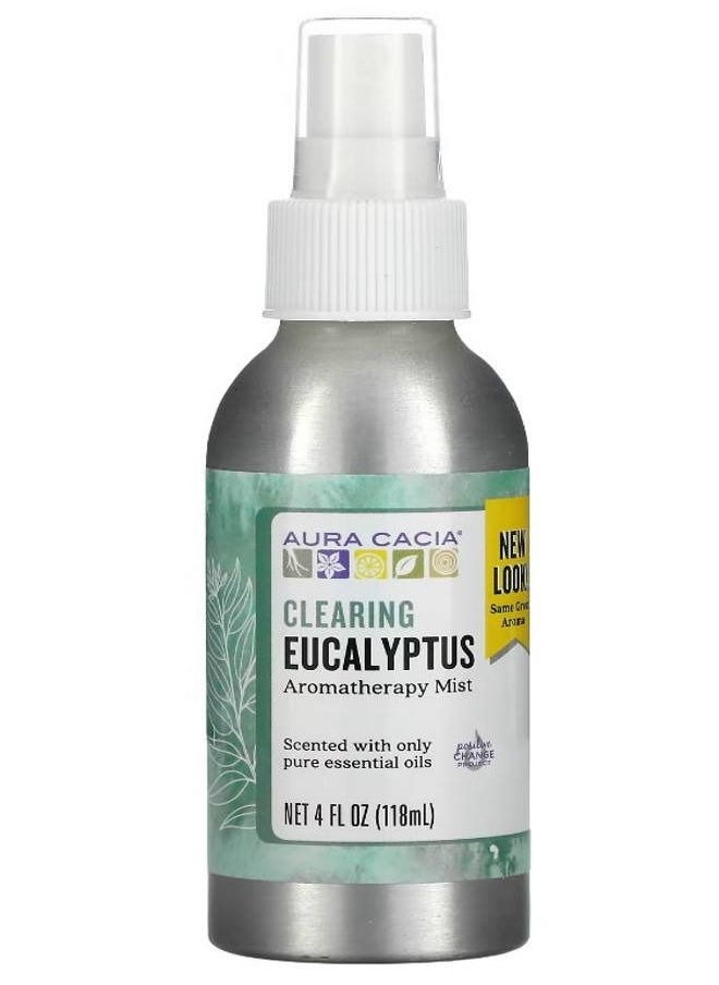 Aura Cacia Aromatherapy Mist Clearing Eucalyptus 4 fl oz 118 ml  - Image 1