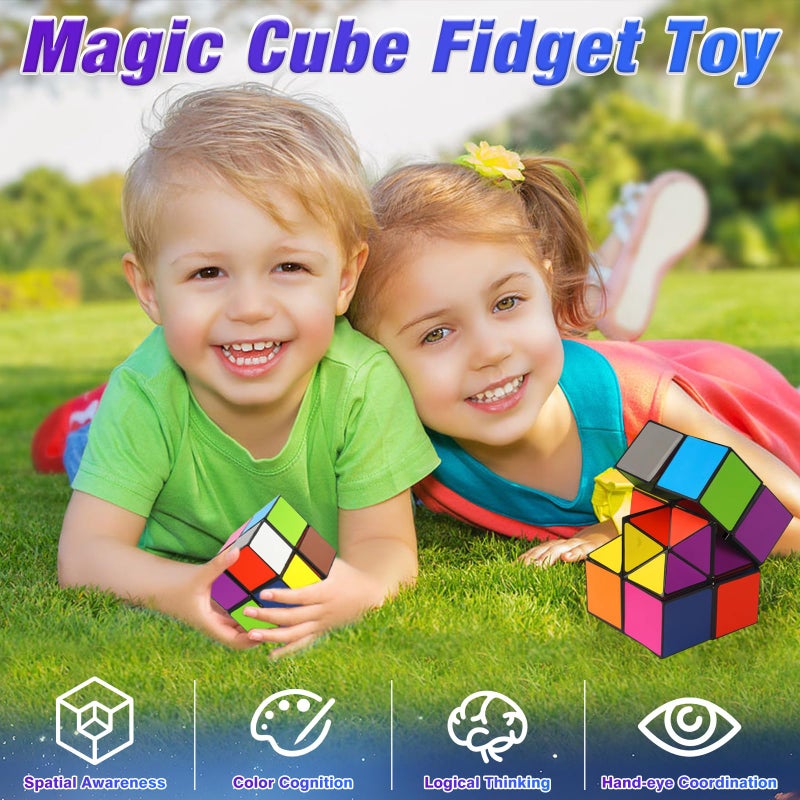 Euclidean Cube Star Cube Magic Cube Set, 2 in 1 Yoshimoto Cube for Kids and Adults, Toy for Boys and Girls Ages 8-12 - Image 4