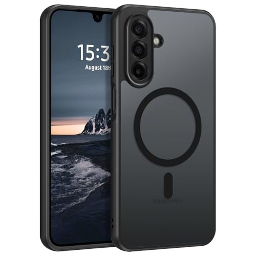 GUAGUA for Samsung Galaxy A17 5G with Magnetic Slim Translucent Matte Skin Feeling Samsung A17 Cases Shockproof Protective Anti-Scratch Cover for Galaxy A17 5G 6.7", Black - Image 1