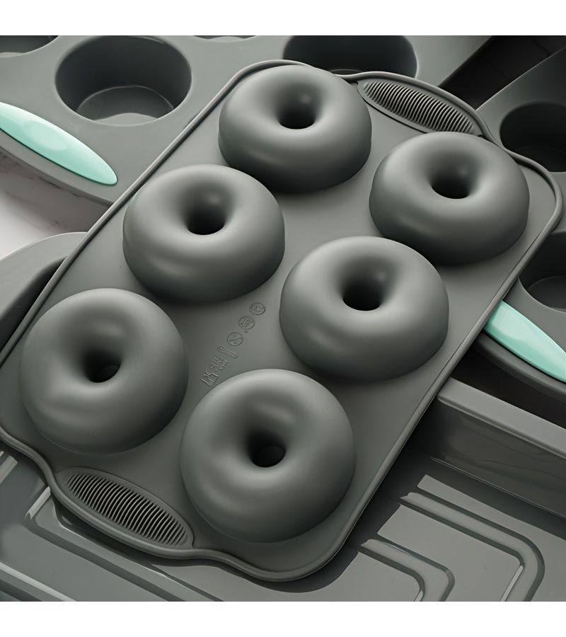 Versatile Silicone Baking Pan Set 12 Cups Non Stick Easy Release For Cookies Cakes Muffins Pizzas Cupcakes Halloween Christmas Easter Thanksgiving Bakeware Cake Molds - Image 4