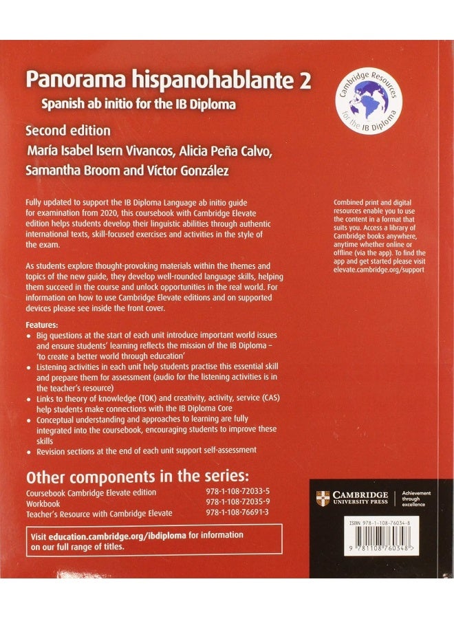 Panorama Hispanohablante 2 Coursebook with Cambridge Elevate Edition: Spanish AB Initio for the Ib Diploma  - Image 2