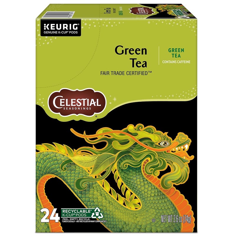 Celestial Seasonings Authentic Green Tea, K-Cup Portion Pack for Keurig K-Cup Brewers, 24-Count - Image 5