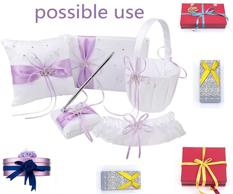 DIY Crafts Design # No 2, Pack Of 100 Yards 25 Colors, Polyester Ribbon Arrangement, Bouquet, and Big D (Design # No 2, Pack Of 100 Yards 25 Colors) - Image 5