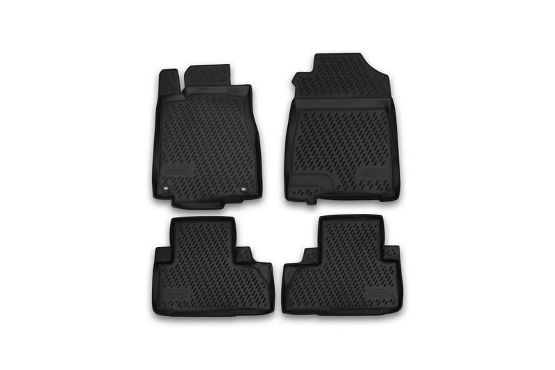 Element EXP.CARHND00013 Rubber Floor Mats for Honda CR-V 2012-2017 Set of 4 Black - Image 1